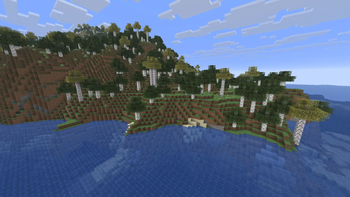 Birch Forest with Aspen Trees