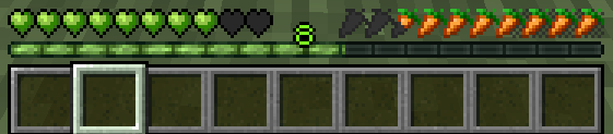 Hearts and hunger bar