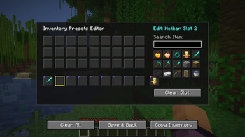 Hotbar preset