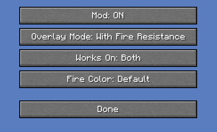 BetterFire+ Menu