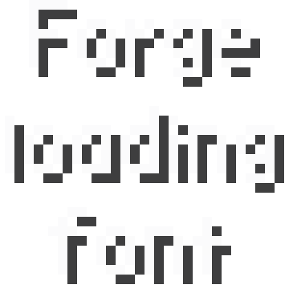 Forge loading font