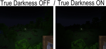 True Darkness recommended for the intended experience.