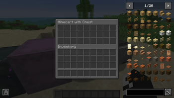 Minecart With Chest Gui