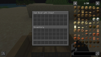 Oak Boat With Chest Gui