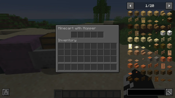 Minecart With Hopper Gui