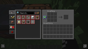 Crafting Table And Recipe Book Gui