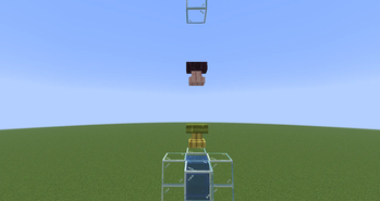 Wooden anvil affected by gravity