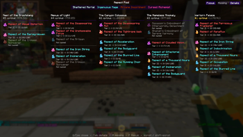 Aspect pool in-game