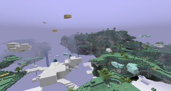 An area of the Aether's islands with sparser tree generation.