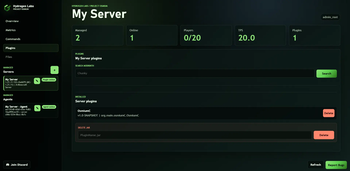 Server Plugins Tab