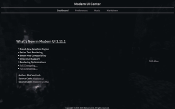 Modern UI included