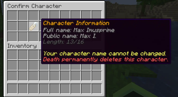 Character Information