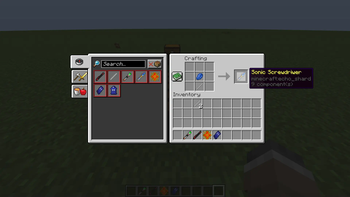 Sonic Screwdriver crafting recipe (12th)