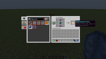 Dimensional Core crafting recipe