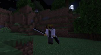 Example of having some custom models on weapons and pumpkins using vanilla resource packs.