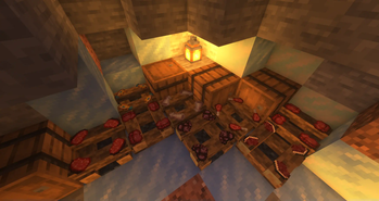 raw meats displayed on campfires
