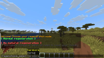 Other way to choose your mode in addition to the buttons