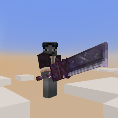 Netherite Sword in main hand