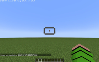 Test modpack on super flat world, 1417 FPS !
