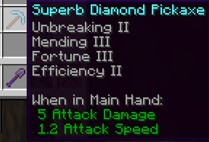 Superb Diamond Pickaxe