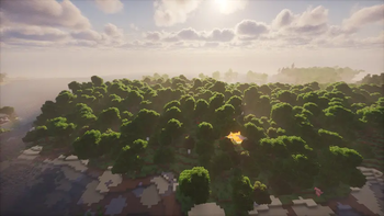 A Photo of A World With Shader's on
