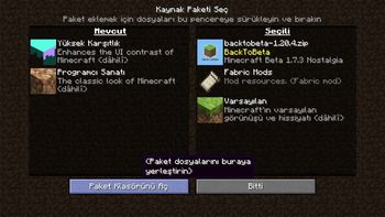 Resource Pack Menu