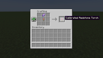 Calibrated Redstone Torch Recipe