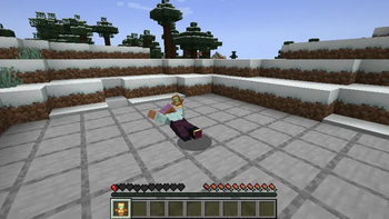 Downed player crawling with a totem ready