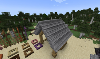 Stable with new roof blocks