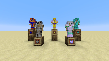 Trimmed Armor In Item Frames + Enchanted Trimmed Armor Model