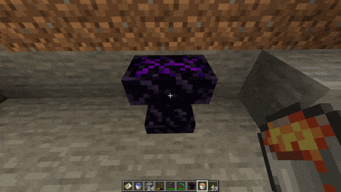 Repairing an obsidian anvil