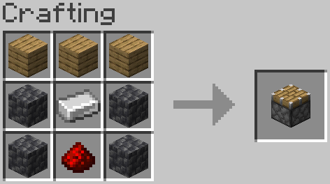 Added Cobblestone Substitute for Piston Recipe