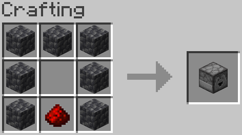 Added Cobblestone Substitute for Dropper Recipe