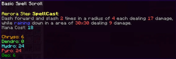 Aerora Step Spell