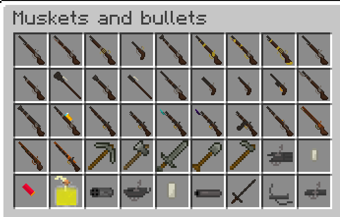 Items in 0.0.9b5 version
