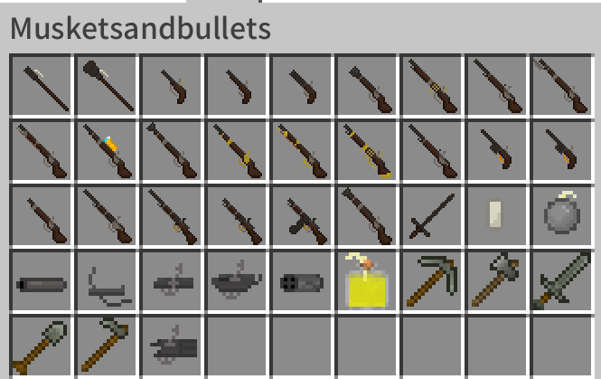 Items in 0.0.8-pre1 version