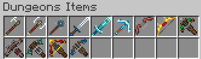 "Dungeons Items" Creative Inventory Tab