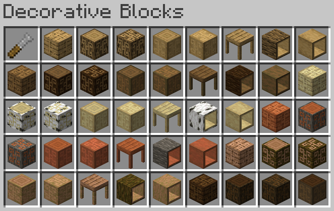 "Decorative Blocks" Creative Inventory Tab