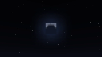 Equatorial waning crescent moon