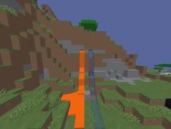 lava and water