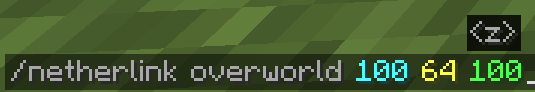 /netherlink overworld - Command