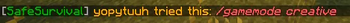 Blocked command