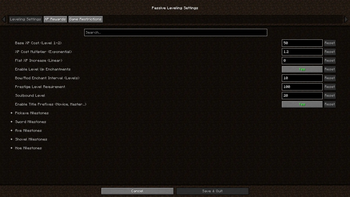 Config Screen