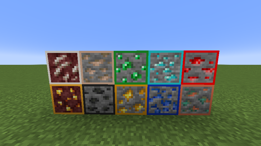 Simple Outlined Ores - Gallery