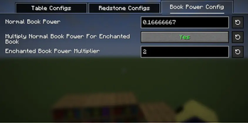 Chiseled Bookshelf Settings