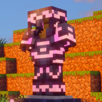 Pink trims on 