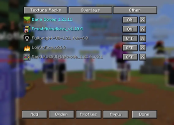 Texture pack manager