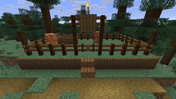 Spruce Fence in Taiga Village