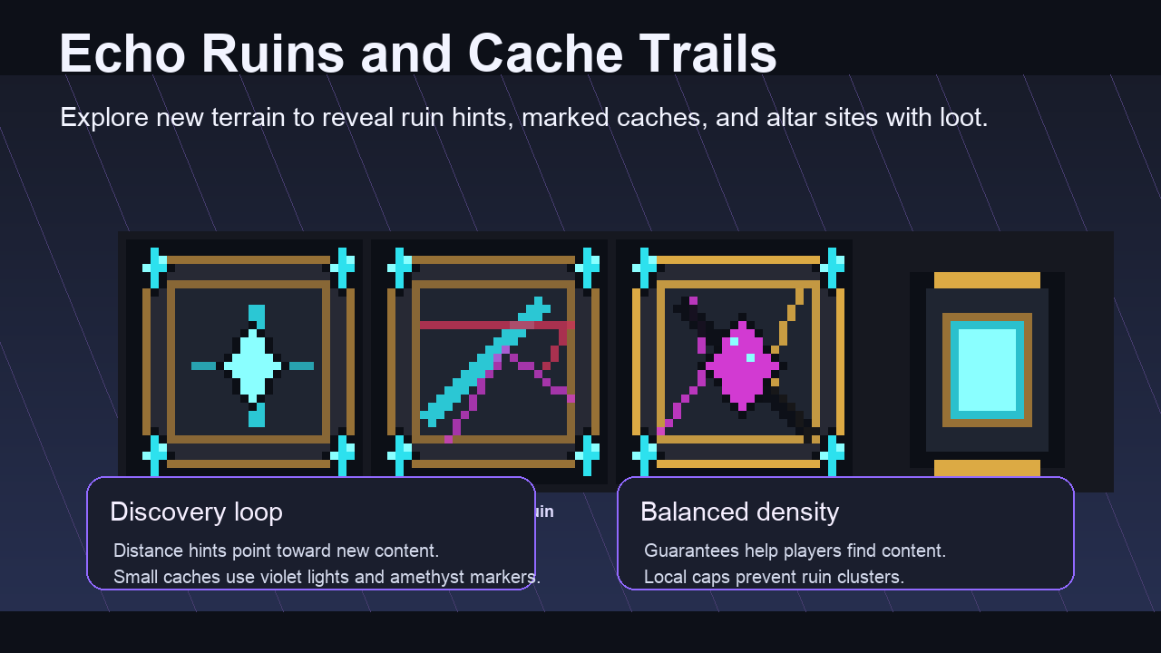 Echo Ruins and Cache Trails