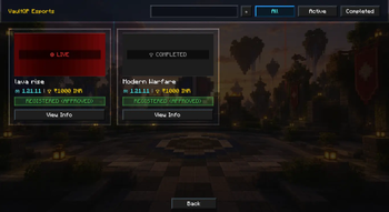 Tournamets Page